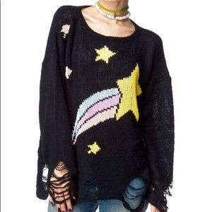 Wildfox Lennon Shooting Star Sweater size XS